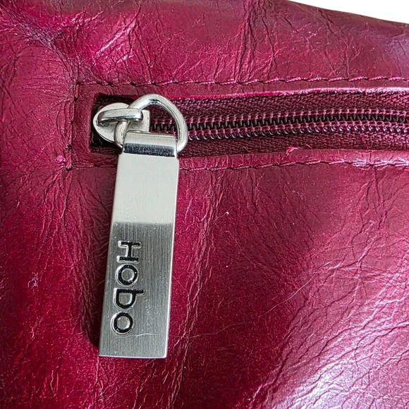 Hobo Lauren Leather Wallet Clutch Cardinal Red Retail $138 - Picture 5 of 12